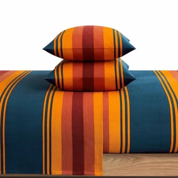New Pendleton Flannel Bed Sheet QUEEN COMPLETE 4pc Set - Grand Canyon - Picture 2 of 3